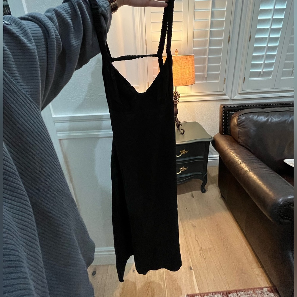 princess polly black maxi dress with cute low back